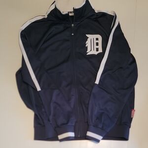 Majestic Authentic Navy and White Jacket